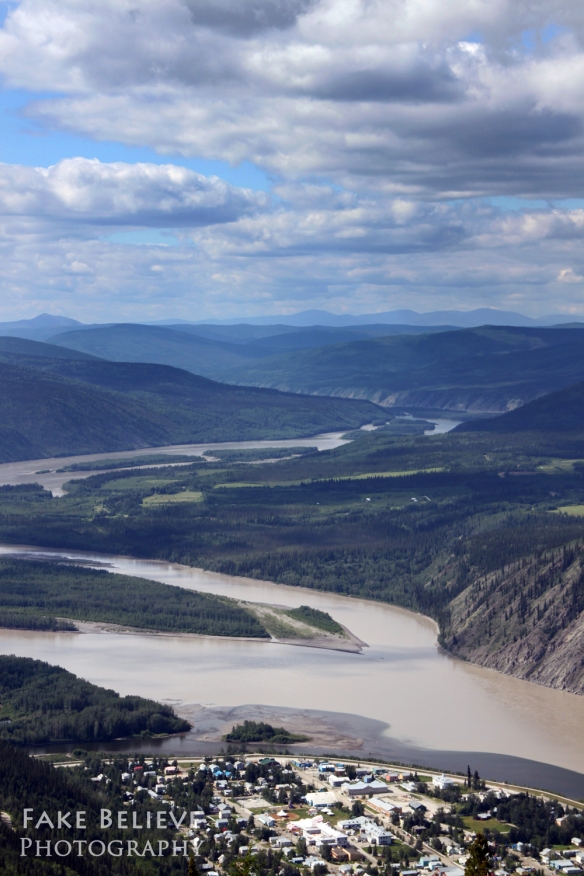 Yukon River at Dawson, as seen from the Midnight Dome